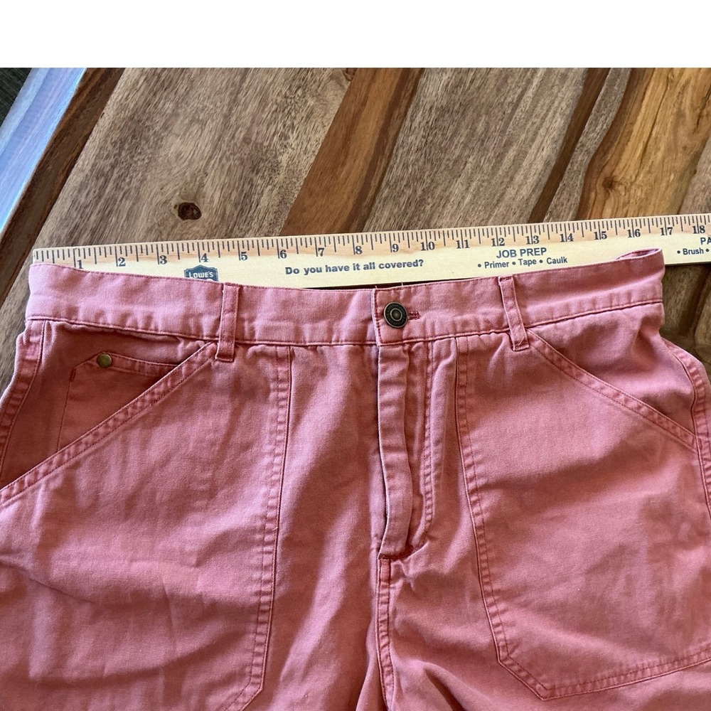 Marine Layer Utility Shorts Mens 33 Etruscan Red Garment Dyed Stretch Cotton - Picture 6 of 13